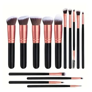 Professional 3/14/16Pcs Makeup Brushes Set Soft Fluffy Eye Shadow Foundation Concealer Blending Blush Brushes Women Beauty Tools(Blue)