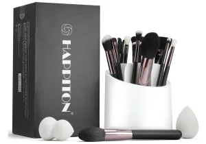 Professional Makeup Brushes Set 17PCS Beauty Tool Kits for Eye Face Foundation Blender Concealer Makeup Brush With Rotating Holder