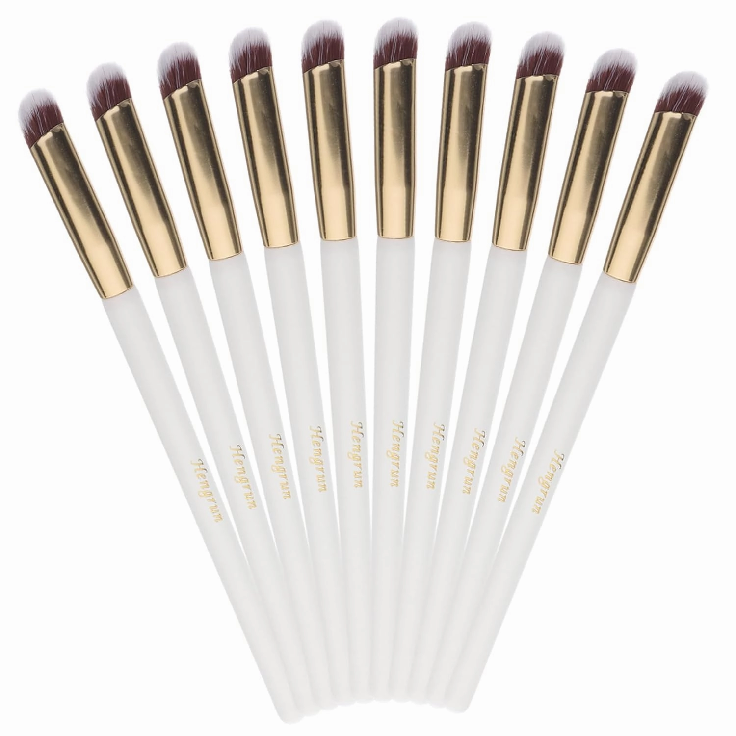 Professional Makeup Set 10pcs Concealer Brushes Angled under Eye Concealer Blender Eye Shadow Brush Perfect for Women