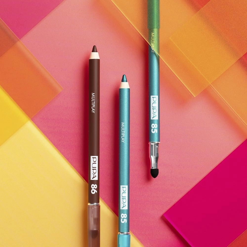 Pupa Milano Multiplay Eye Pencil - Creamy, Blendable Eyeliner With Smudge Tip - Create Long Wearing, Glamorous Intensity - Smooth, Lasting Color Liner For Waterline Or Lid - 62 Golden Brown - 0.04 Oz