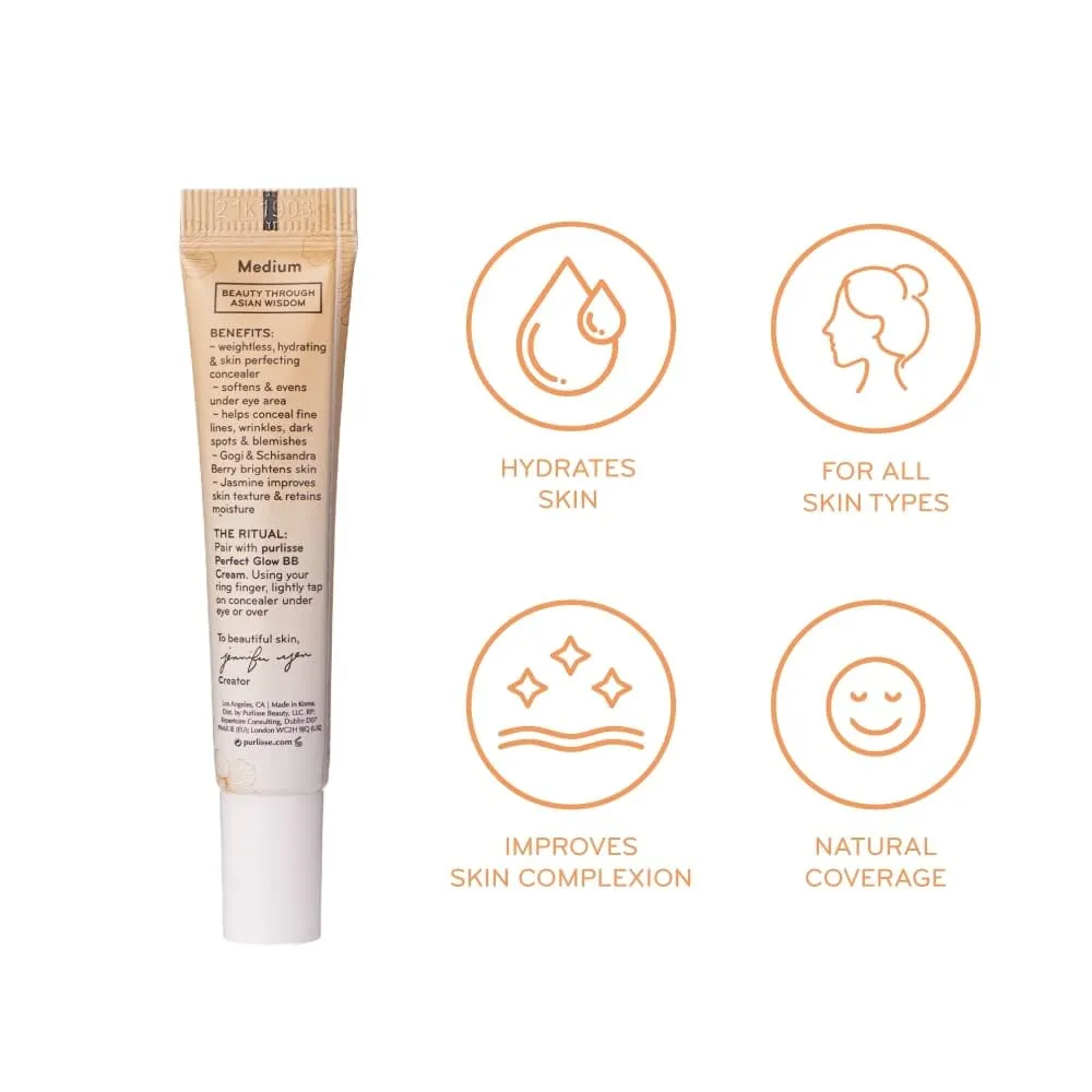 purlisse BB Concealer - BB Cream for All Skin Types - Oil-Free Moisturizing, Smooths Blemishes - .34 Ounce (Tan)
