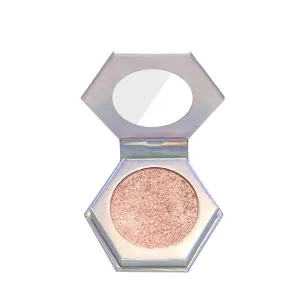 QiBest Highlighting Pressed Powder Diamond Pearl Sparkle Mashed Potatoes Brightening, Contouring, Toning, Fashion Cosmetics Professional Foundation (E)