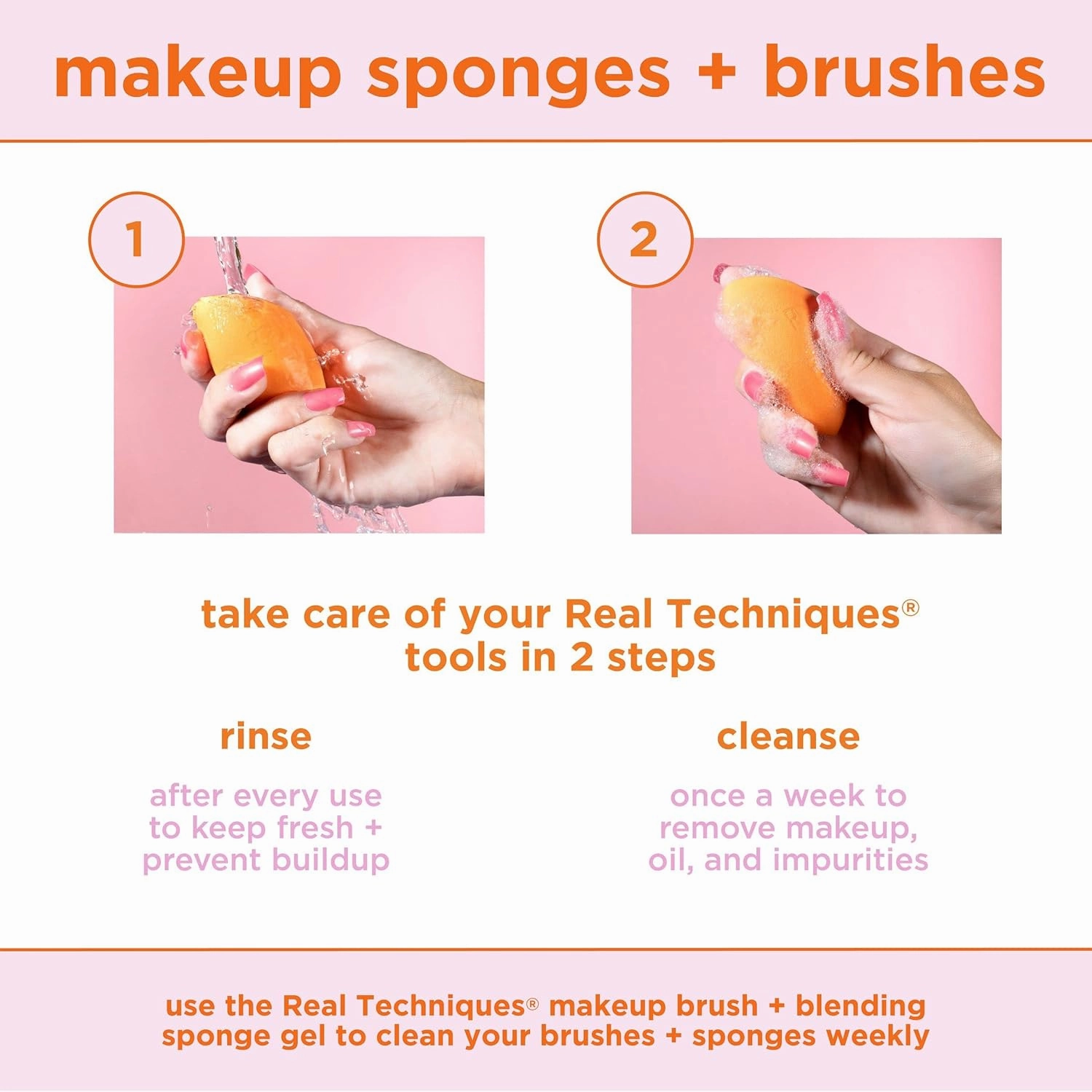 Real Techniques Limited Edition Chic Dreams Sponge Kit, Makeup Blending Sponges For Matte Or Dewy Skin, Foundation Sponges & Travel Case, Buildable Coverage, Latex-Free, 3 Piece Gift Set