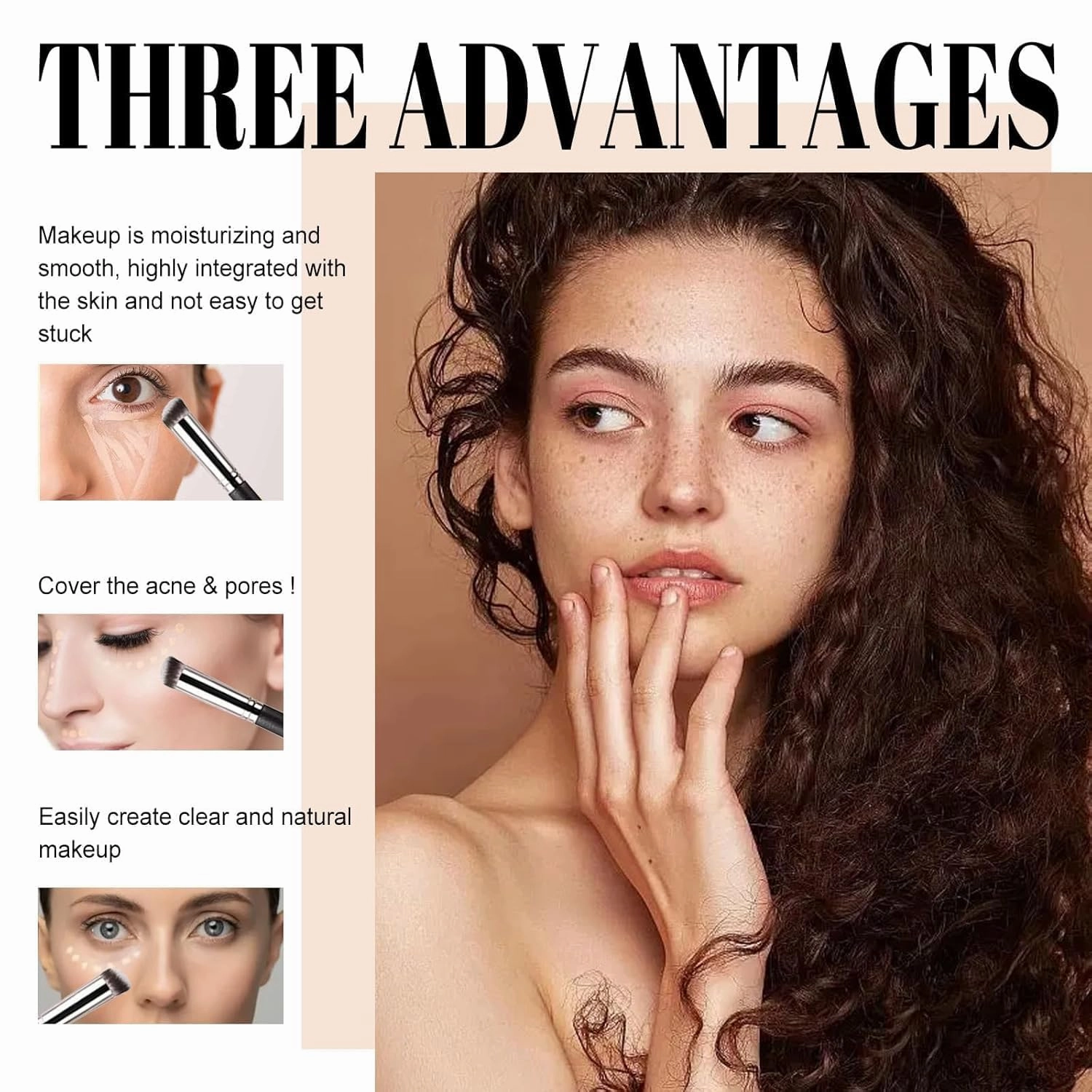 Remainderh Eyes Under Eye Brightener,Conceal & Brighten Dark Circles,Waterproof Under Eyes CC Concealer, Long-Lasting Moisturizing (2B)
