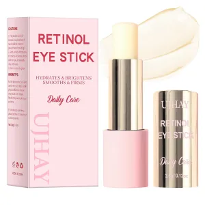 Retinol Eye Stick, Anti-Aging Eye Cream for Wrinkles, Dark Circles, Puffiness & Bags Under Eyes, All-in-one Multi Eye Balm with Caffeine, Vitamin C, Hydrating & Firming Skin