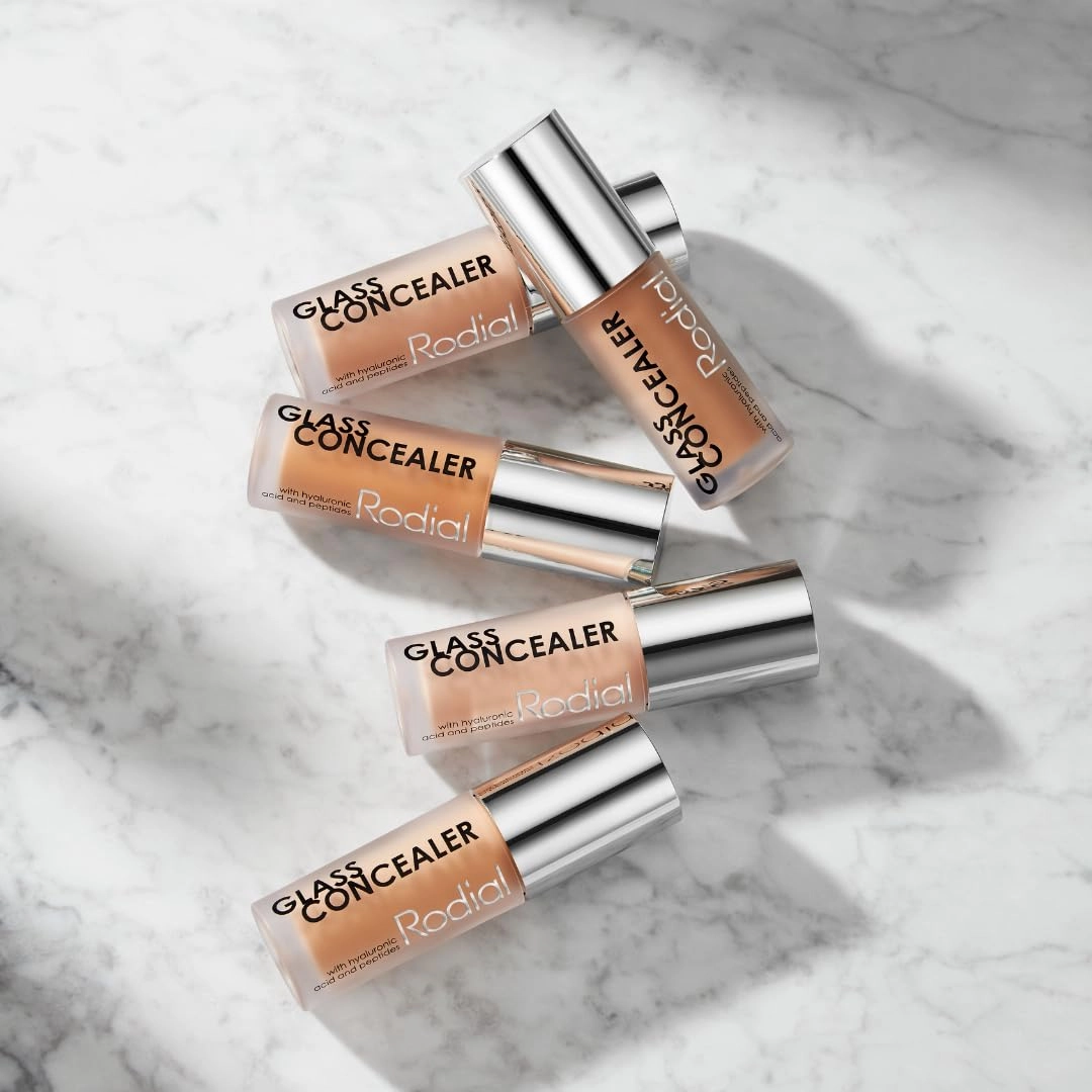 Rodial Glass Concealer Shade 5 - Luminous, Full-Coverage Cream with Peptides and Antioxidants for Flawless Skin, 0.1 fl. oz.