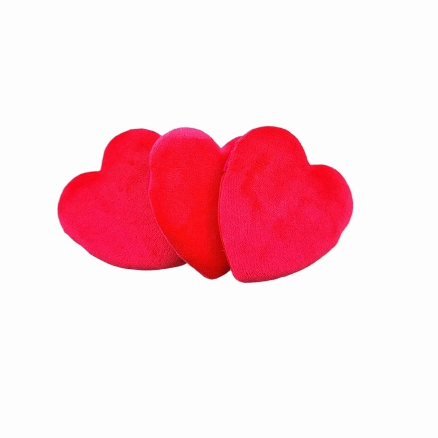 SBTRKT 6pcs Reusable Love Heart Shape Velvet Powder Puff Face Makeup Sponge Cosmetics Soft Cotton Face Washable Sponge Puff (Color : Black)