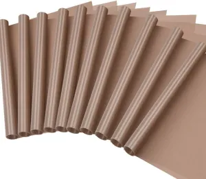 Selizo 10 Pack PTFE Teflon Sheet for Heat Press 16" x 24" Non Stick Heat Resistant Craft Mat