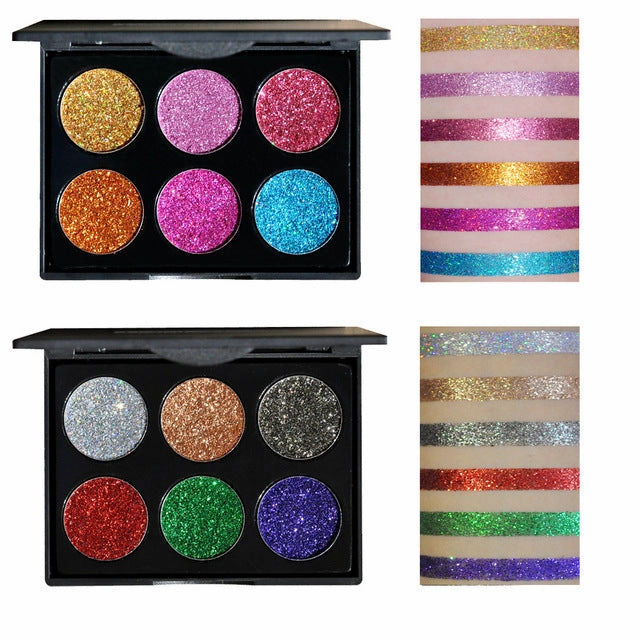 Sequin eye shadow tray Glitter  eye shadow