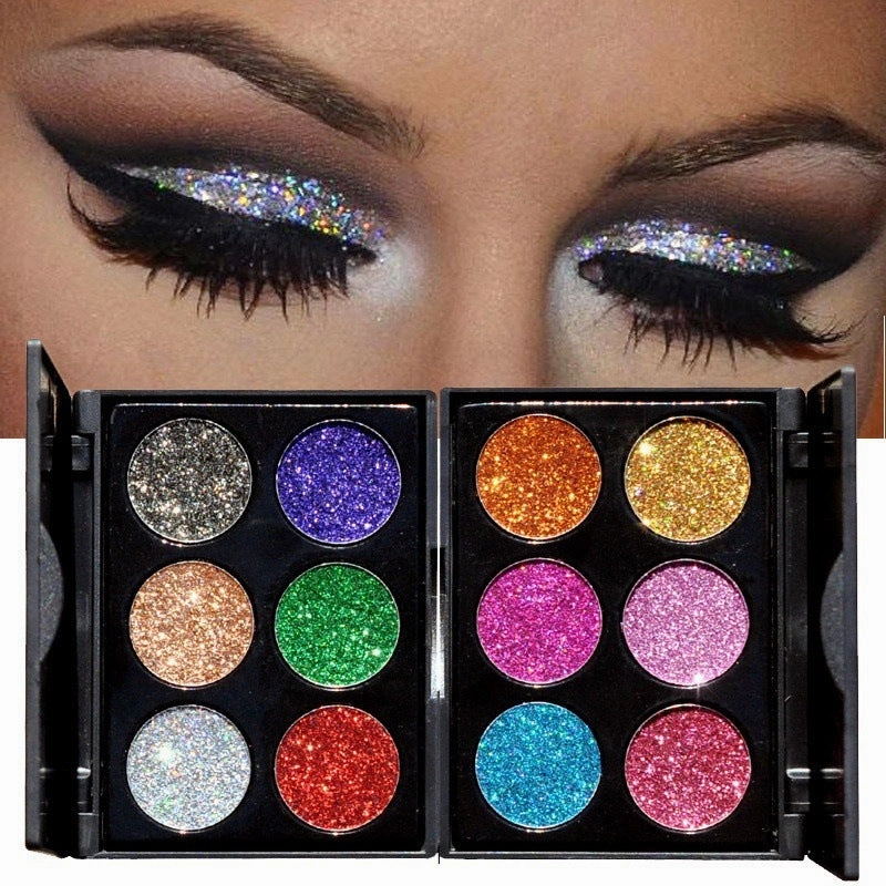 Sequin eye shadow tray Glitter  eye shadow