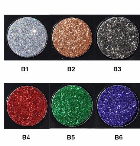 Sequin eye shadow tray Glitter  eye shadow