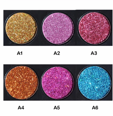 Sequin eye shadow tray Glitter  eye shadow