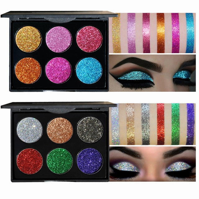 Sequin eye shadow tray Glitter  eye shadow