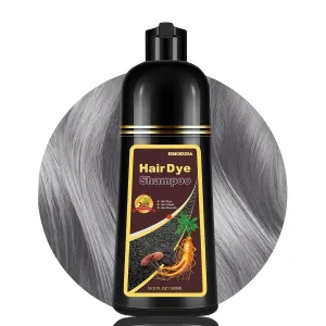 Silver Gray Hair Dye Shampoo, Hair Color Shampoo for Women and Men, Long Lasting Silver Hair Dye, Champu Para Canas, Works in Minutes, Easy to Use, 16.90 Fl Oz