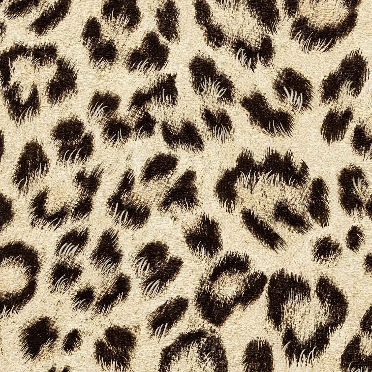 Simon&Siff Leopard Peel and Stick Wallpaper 17.3"x200" Black/Brown Vintage Animal Removable Wallpaper Renter Friendly Waterproof Modern Contact Paper for Bedroom Bathroom Cabinet