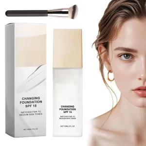 Skye Color Changing Magic Foundation, Magical Color Changing Foundation, Mature Skin Makeup Concealer, Hydrating, Natural and Light Suitable for All Skin Types (1Pcs, 1oz)
