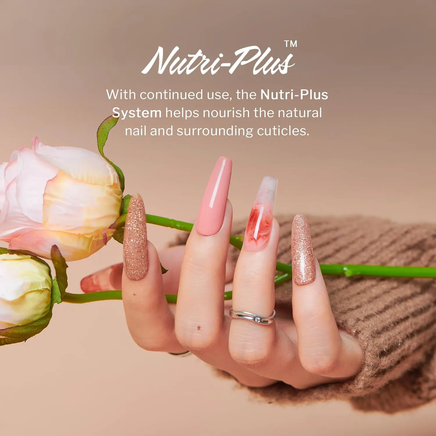 SNS Nail Dip Powder, Gelous Color Dipping Powder - Champagne (Yellow Metallics/Gold, Shimmer) - Long-Lasting Dip Nail Color Lasts 14 Days - Low-Odor & No UV Lamp Required - 1 OZ