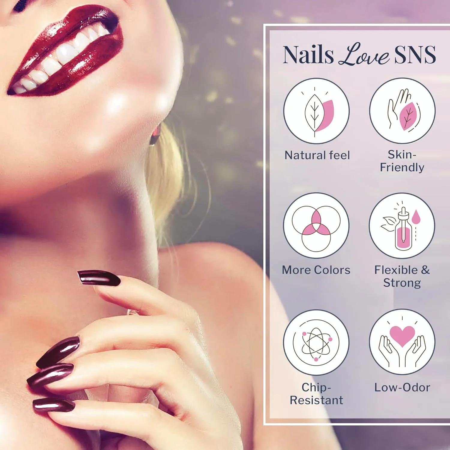 SNS Nail Dip Powder, Gelous Color Dipping Powder - Worth The Wait (Brown), EE23- Long-Lasting Acrylic Nail Color & Polish Lasts 14 Days - Low-Odor & No UV Lamp - 1 Oz