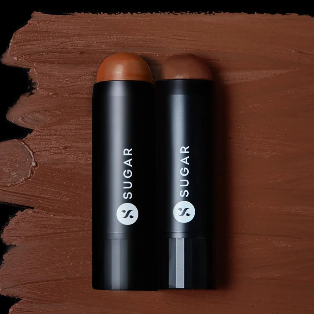 SUGAR Cosmetics Face Fwd Contour Stick - 02 Espresso Edge (Coffee Brown) Longlasting Formula, Lightweight