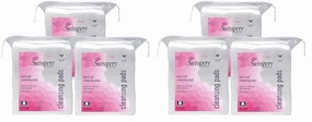 Swisspers Premium Facial Cleansing Pad, 100% Cotton, Ultra Soft, Extra Large, 50 White Pads per Reclosable Bag, 3 Bags (150 Pads Total) (Pack of 2)