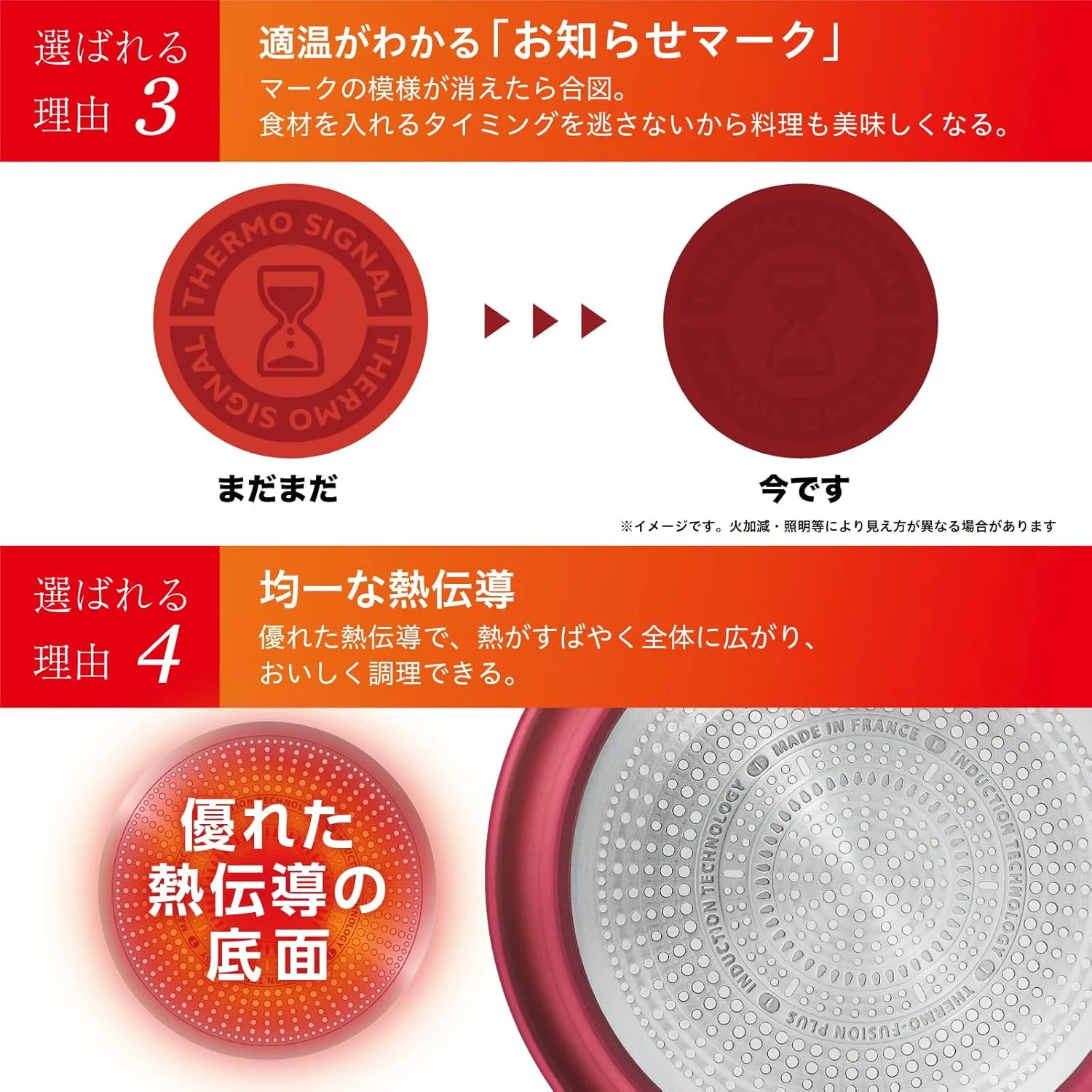 Tefal T-fal L38506 Frying Pan, Removable Handle, 11.0 inches (28 cm), Non-Stick, Notification Mark for Right Temperature IH Gas Fire, Ingenio Neo IH Maroon Brown Unlimited Frying Pan