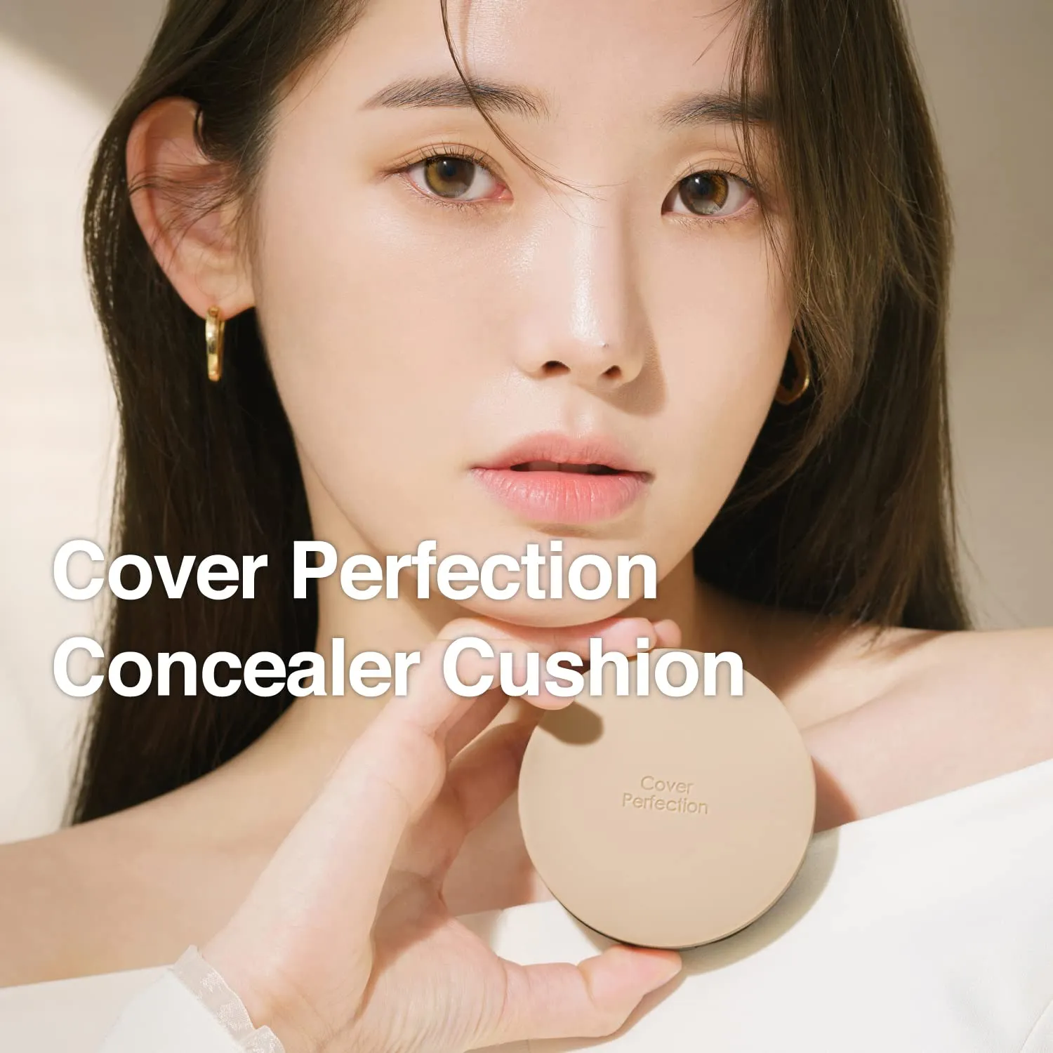 the SAEM Cover Perfection Concealer Cushion With 56 Hours Natural Finish #1 Clear Beige - Full Coverage Moisturizing Concealer With 16 Times More Cover Particles - Pore Minimizing Foundation For All