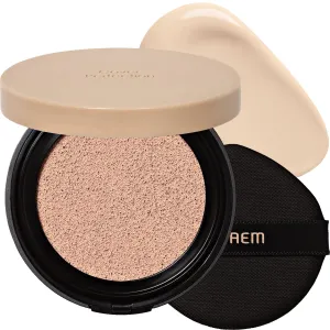 the SAEM Cover Perfection Concealer Cushion With 56 Hours Natural Finish #1 Clear Beige - Full Coverage Moisturizing Concealer With 16 Times More Cover Particles - Pore Minimizing Foundation For All