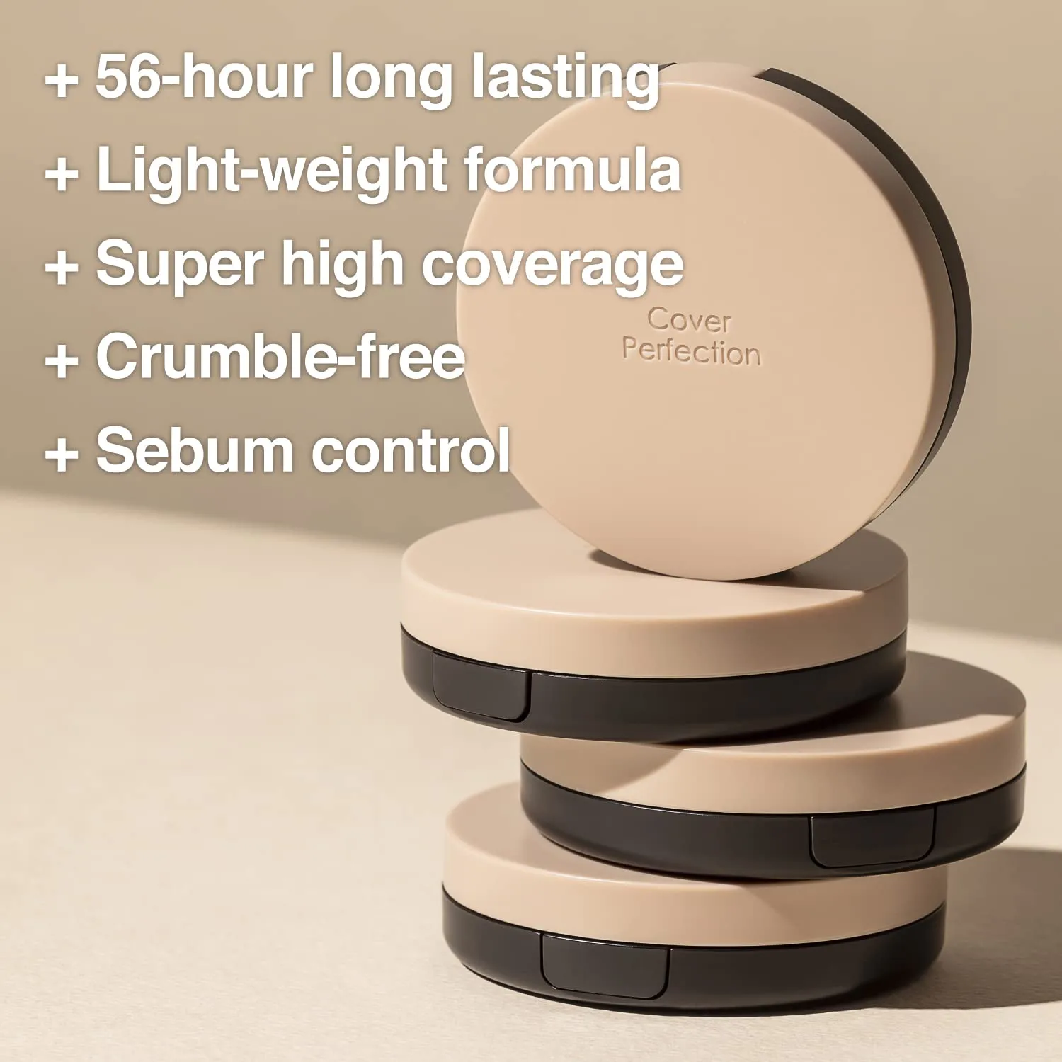 the SAEM Cover Perfection Concealer Cushion With 56 Hours Natural Finish #2 Rich Beige - Full Coverage Moisturizing Concealer With 16 Times More Cover Particles - Pore Minimizing Foundation For All