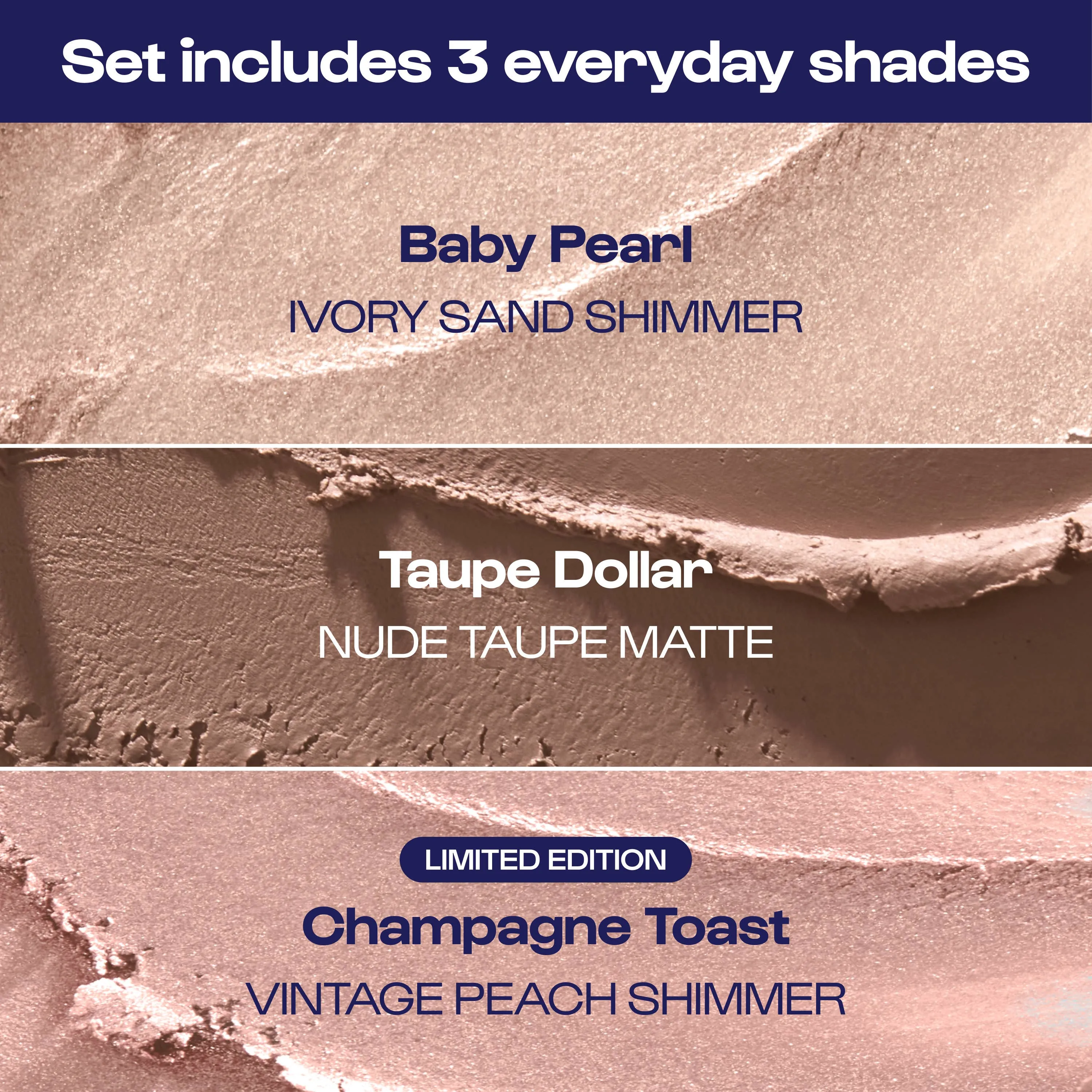 Three Pointer Eye Trio- Mini 11th Hour Eyeshadow set