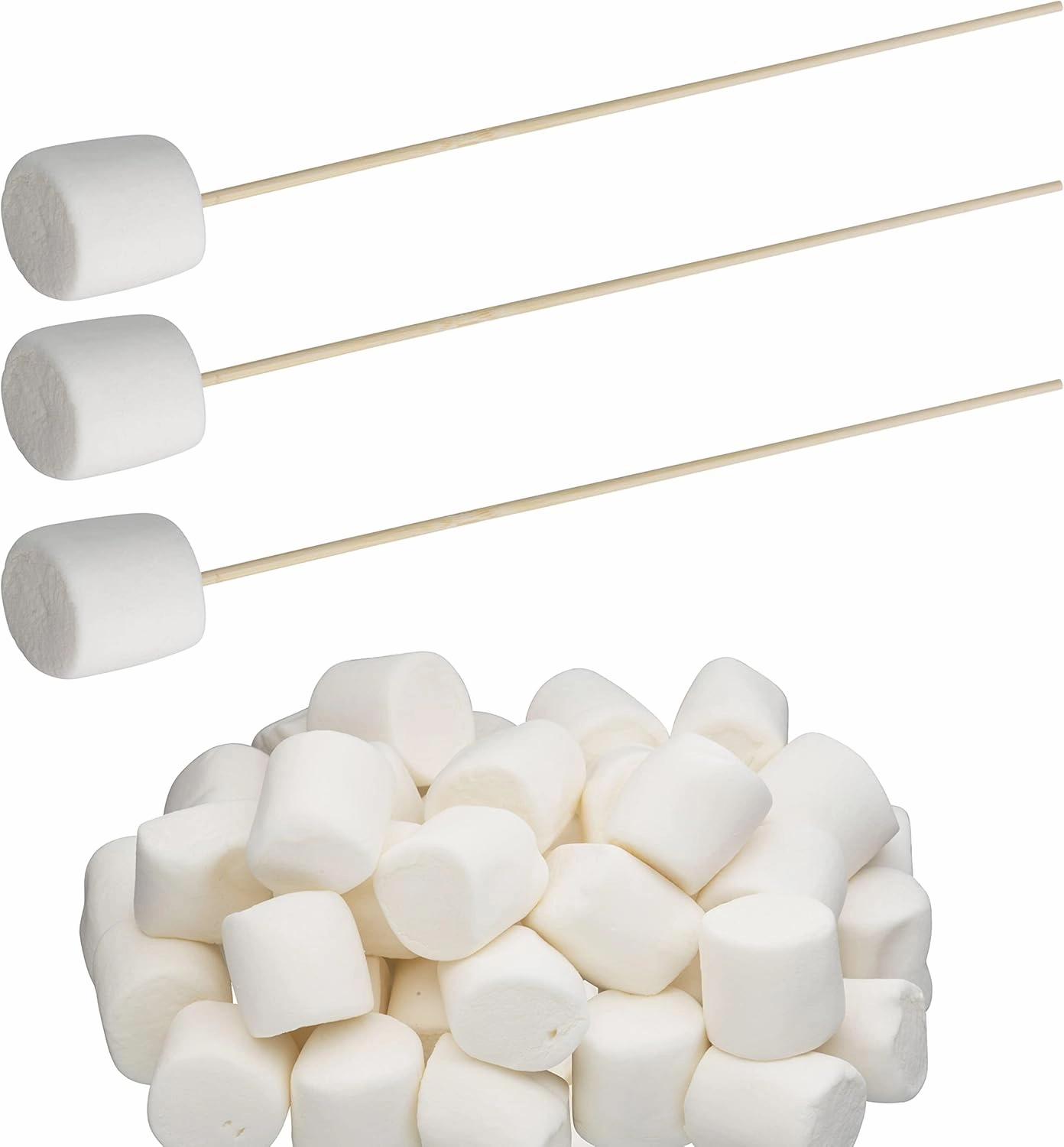 Tiger Chef Smores Kit Marshmallow Roasting Set Includes Hibachi Grill Set, Chafing Fuel Gel Can, 100 Bamboo Skewers, 1 Bag of Free Marshmallows