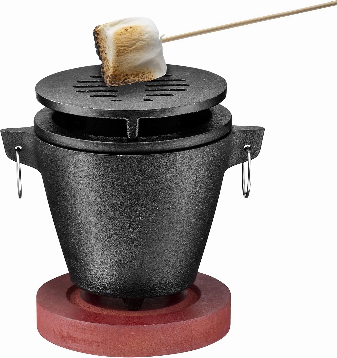 Tiger Chef Smores Kit Marshmallow Roasting Set Includes Hibachi Grill Set, Chafing Fuel Gel Can, 100 Bamboo Skewers, 1 Bag of Free Marshmallows