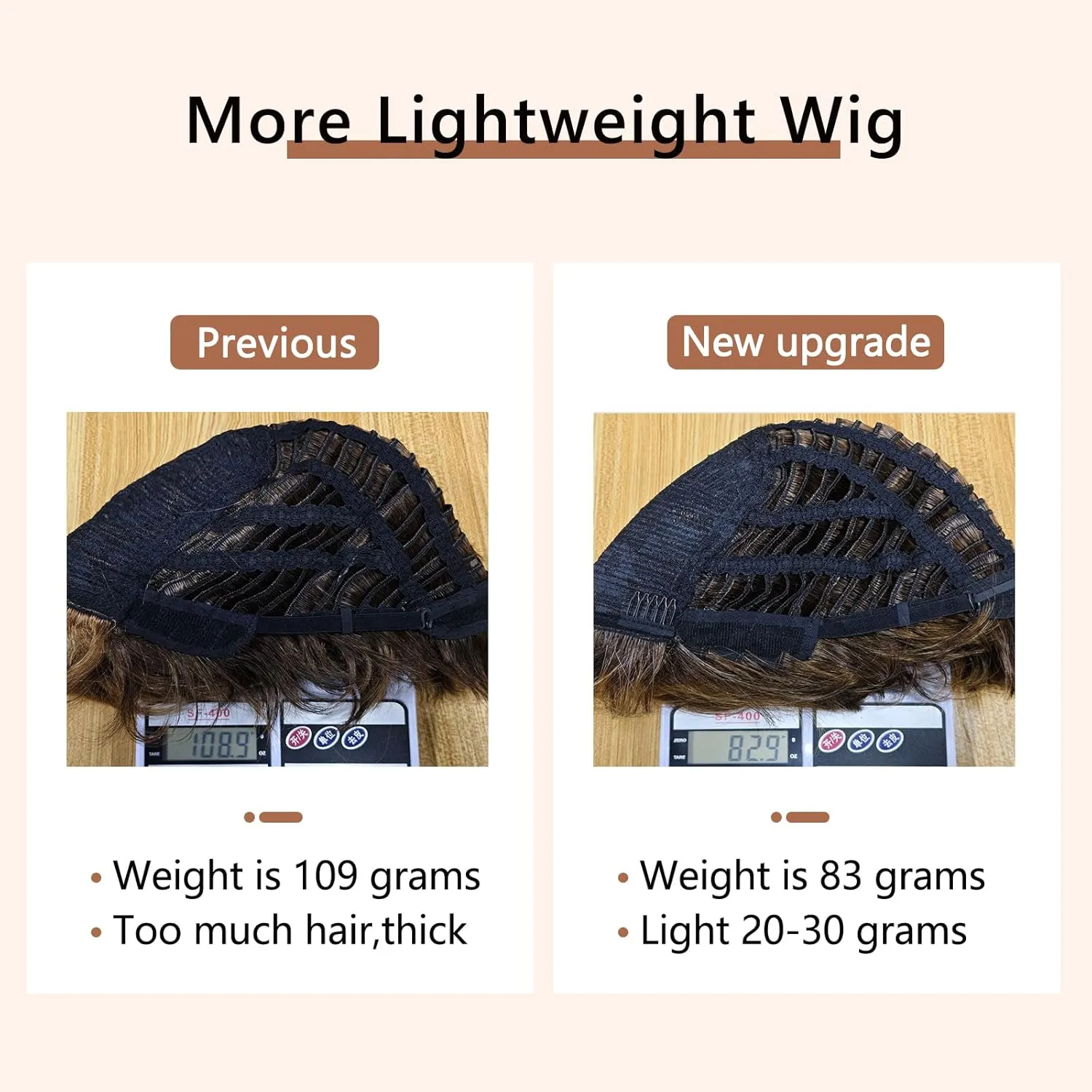 TISHINING Short Mixed Brown Curly Wigs for Women Layered Red Brown Pixie Cut Wig with Bangs Heat Synthetic Short Hair Wigs for White Women Natural Looking Daily Party Wig