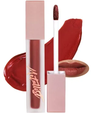 Touch in Sol Metallist Matte Liquid Lipstick - Velvety Vibrant Ultra Matte Lip Lacquer with Luster Pearls - Waterproof Formula Fixing Lip Makeup - Long Lasting Matte Lips, 0.14 fl.oz. (Brick Brown)