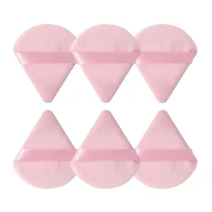 Triangle Powder Puff, Soft Sponge, Velvet Foundation Make-up Puff, Eye Contour, Cosmetic Shadow, Washable, 1 Piec (Color : White-1pcs)