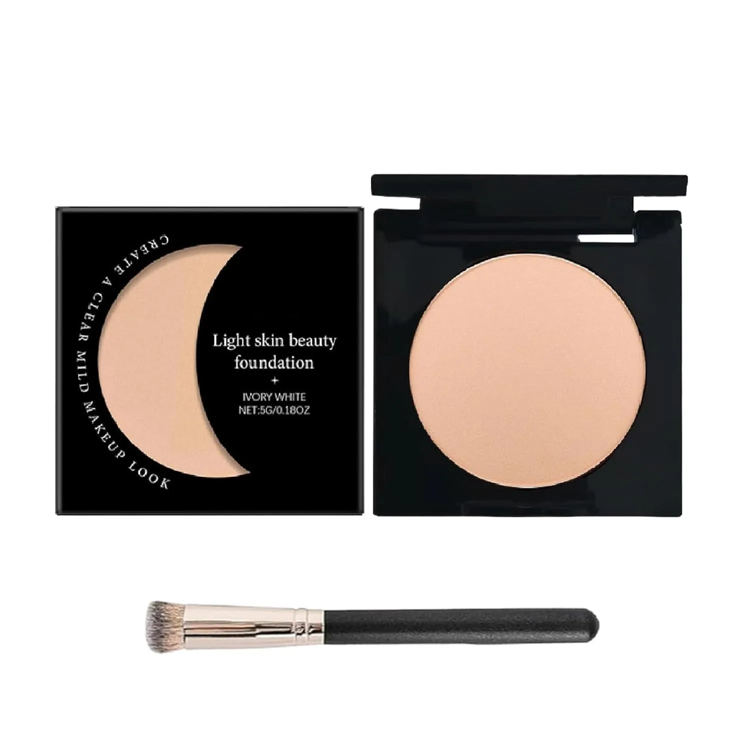 Under Eye Brightener, 2025 New Under Eye Brightener Conceal & Brighten Dark Circles, Under Eye Brightener Concealer, Moisturizing Foundation Eye Concealer for Dark Circles (Ivory, Large)