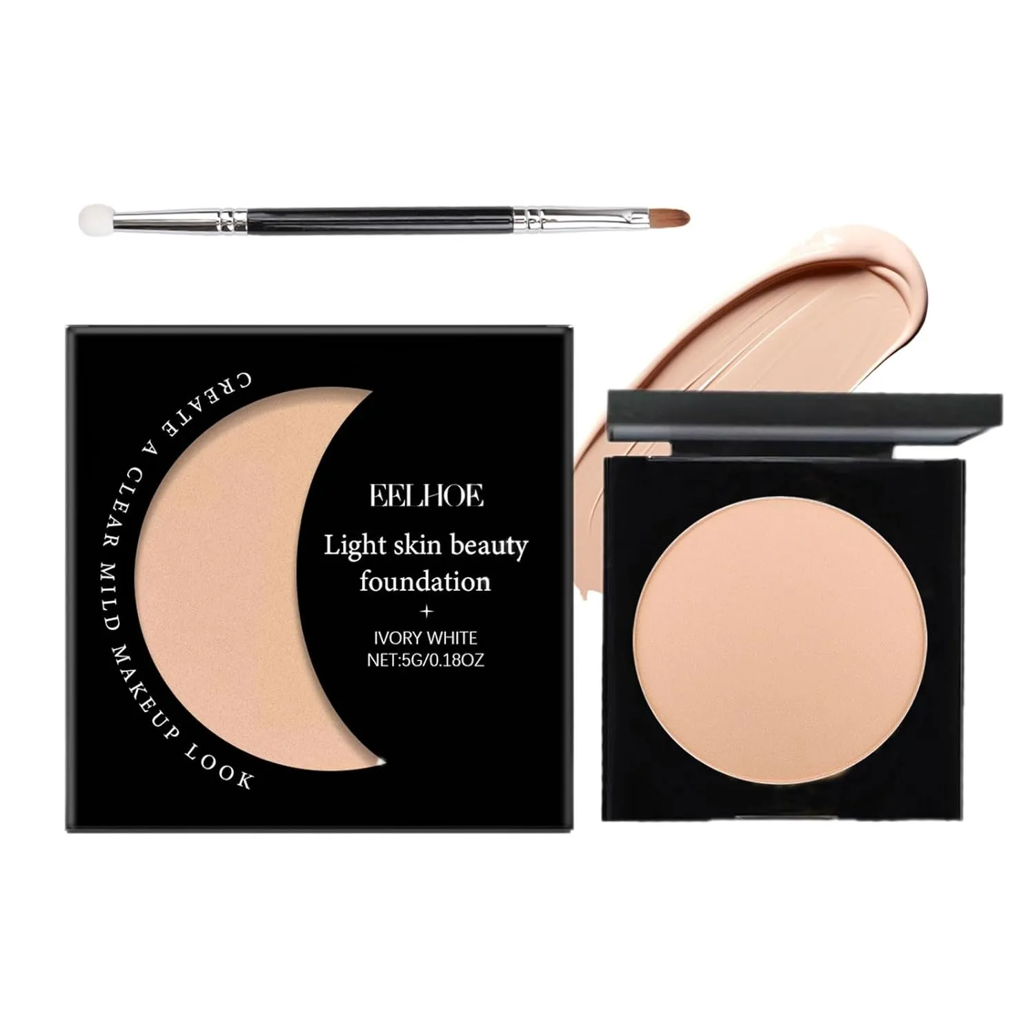 Under Eye Concealer, EELHOE Under Eye Concealer For Dark Circles, Neutraln Under Eye Brightener Instantly Waterproof And Sweatproof (Ivory)