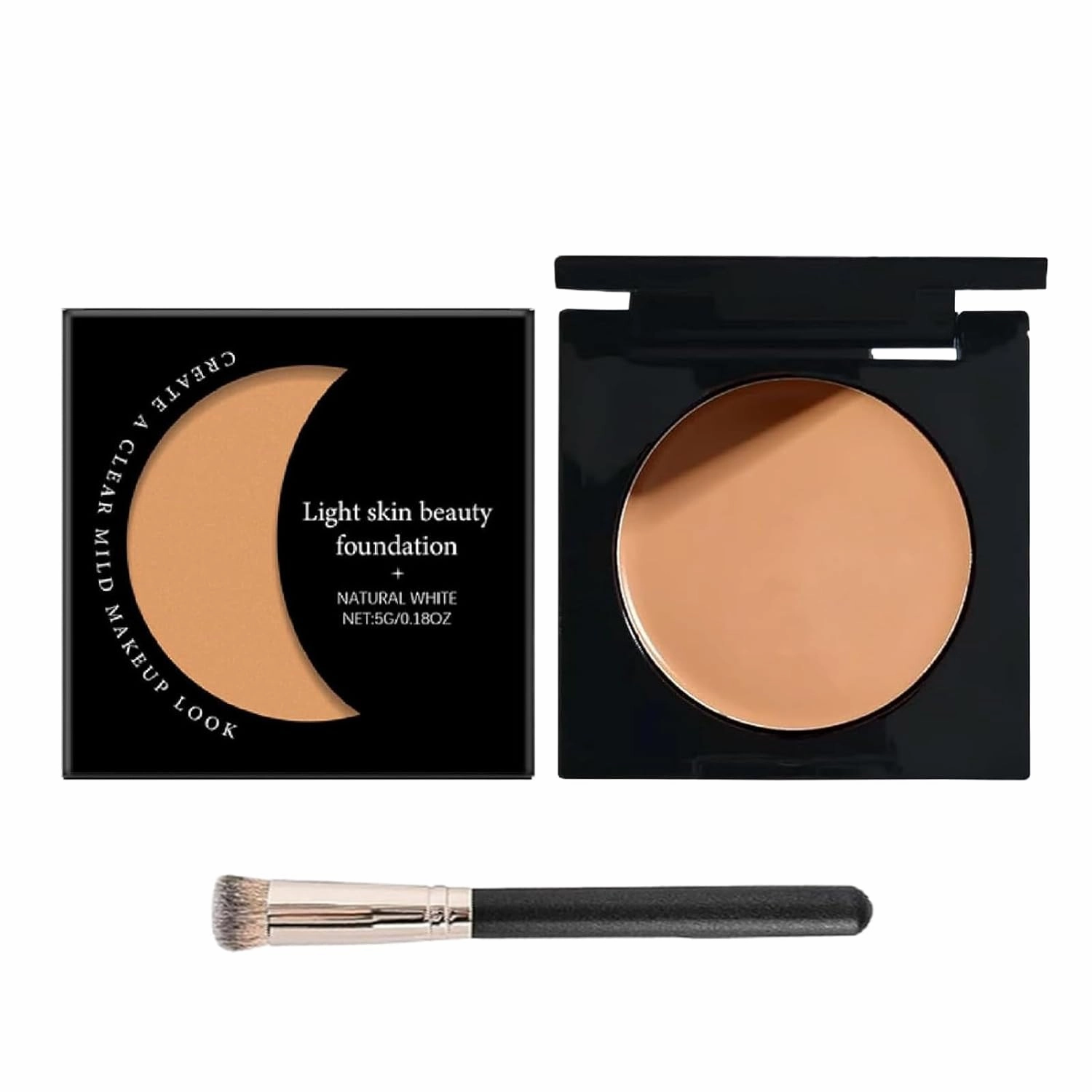 Under Eye Brightener, 2025 New Under Eye Brightener Conceal & Brighten Dark Circles, Under Eye Brightener Concealer, Moisturizing Foundation Eye Concealer for Dark Circles (Natural, Large)