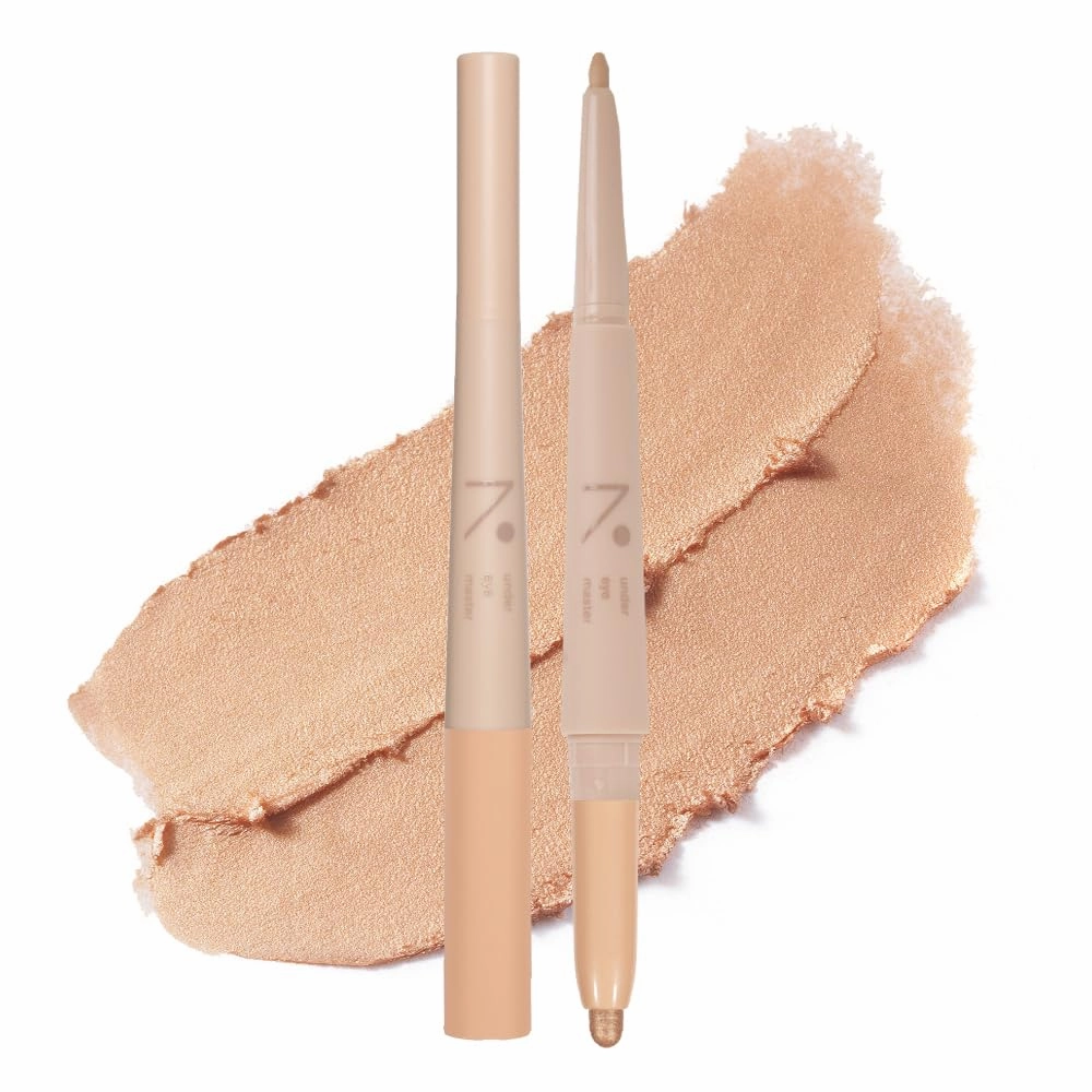 Under Eye Master 10 colors (05 cream peach) | Smooth Long Lasting Dual Tip Highlighter for Your Under Eye | Korean Aegyo Sal Eye Shadow