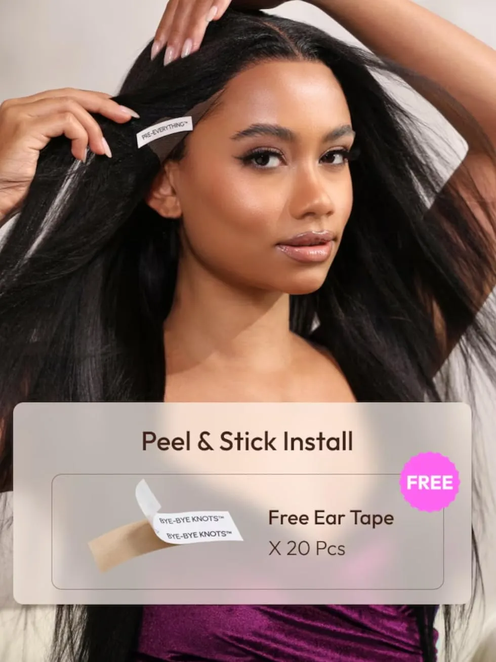 UNICE 18 inch Pre Everything Glueless Wigs Human Hair Pre Plucked Pre Cut Espresso Brown Highlight Loose Body Wave 13x4 HD Lace Front Human Hair Wig Bleached Knots Natural Hairline 150% Density