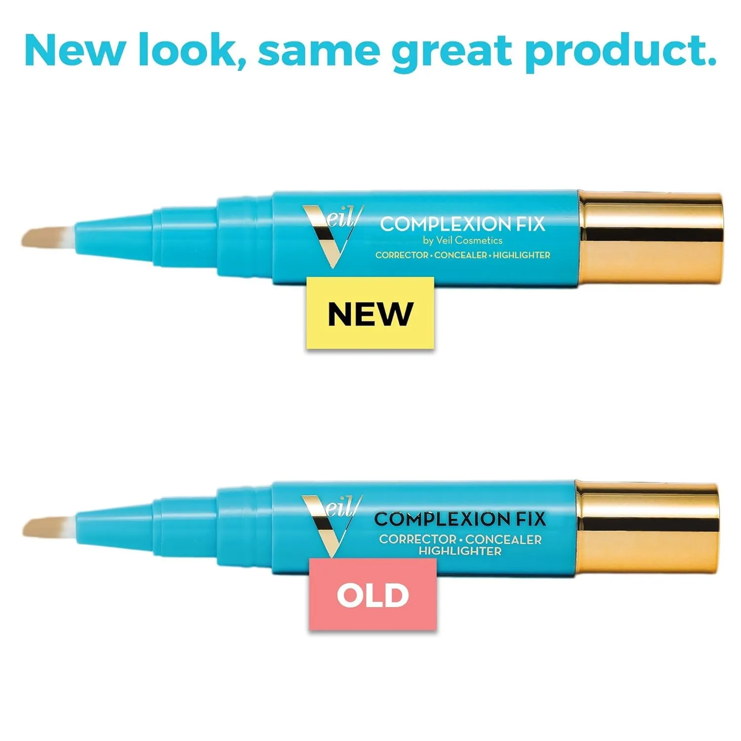 Veil Cosmetics - Complexion Fix Concealer - Liquid Concealer for Under Eye   Dark Circles - Highlight, Contour, Correct - Anti-Aging - Vegan Makeup Pen - Hydrating Lightweight (4N Tan Neutral)