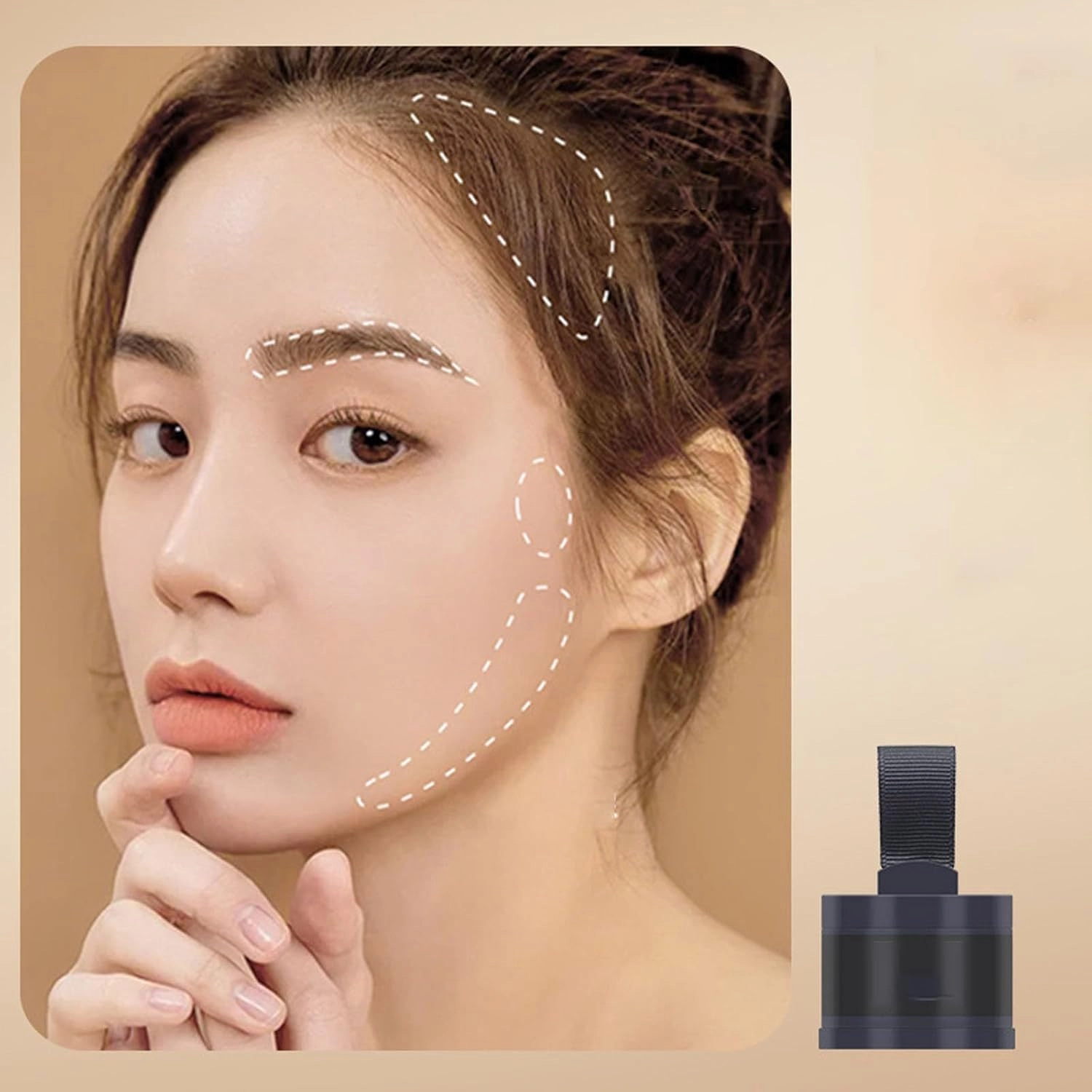VeinsgrainHair Color, Substantion Hair Color, VeinsgrainRoot Coverup, VeinsgrainHair Powder, VeinsgrainHair Touch Up, VeinsgrainRoot Touch Up, Hairline Powder Stick Root Cover Up (Ash Brown)