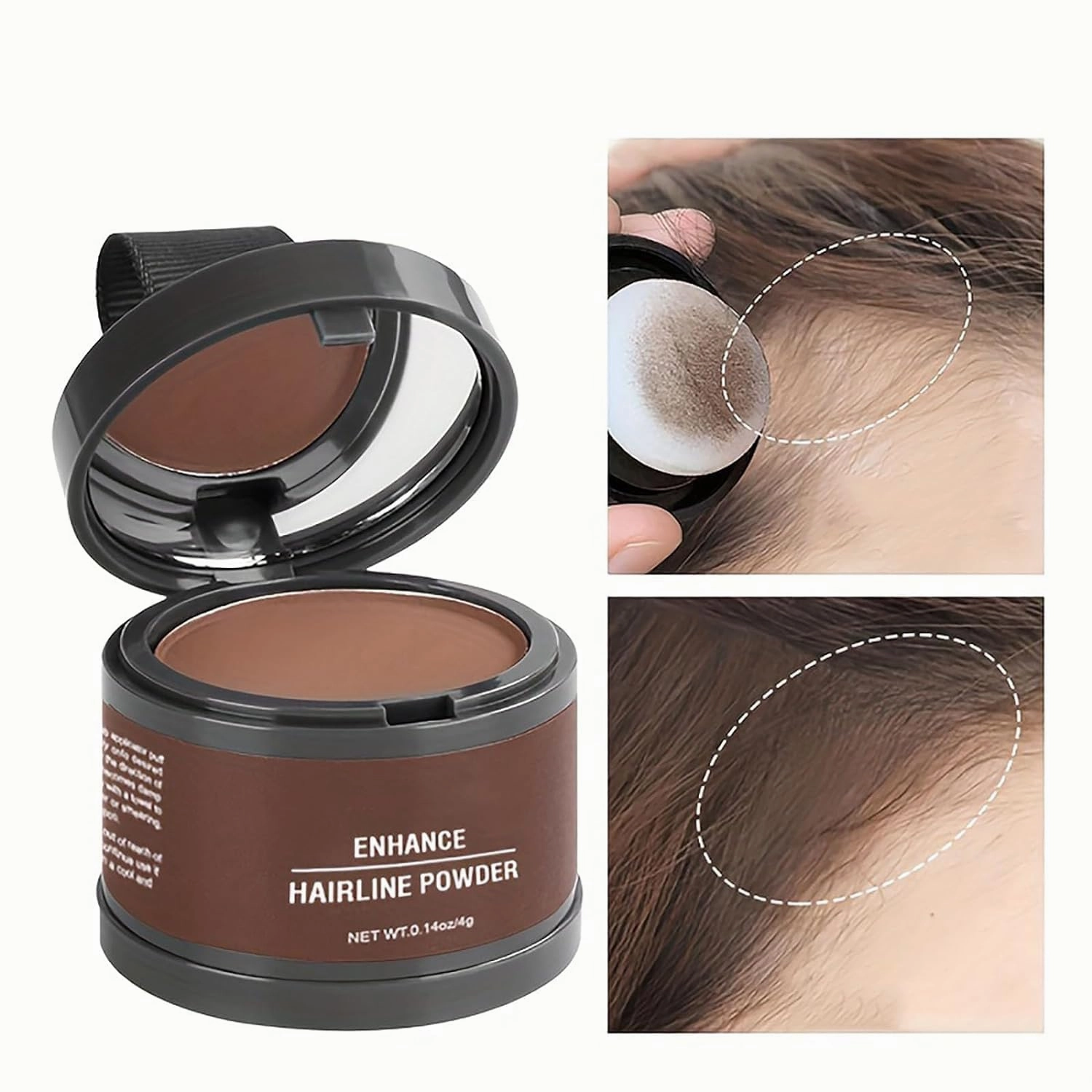 VeinsgrainHair Color, Substantion Hair Color, VeinsgrainRoot Coverup, VeinsgrainHair Powder, VeinsgrainHair Touch Up, VeinsgrainRoot Touch Up, Hairline Powder Stick Root Cover Up (Ash Brown)