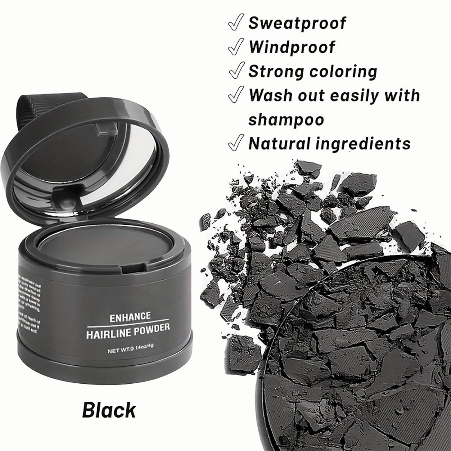 VeinsgrainHair Color, Substantion Hair Color, VeinsgrainRoot Coverup, VeinsgrainHair Powder, VeinsgrainHair Touch Up, VeinsgrainRoot Touch Up, Hairline Powder Stick Root Cover Up (Ash Brown)