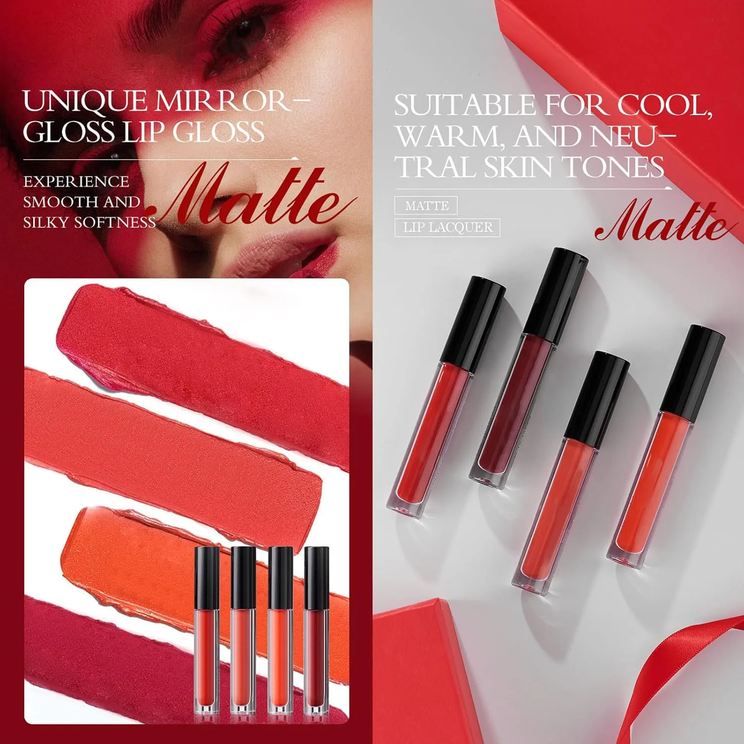 Velvet Matte Lip Glaze – Long-Lasting Satin Finish,Lightweight & Non-Sticky Liquid Lipstick for Smooth,Blurred Color Look (#724Dark red)