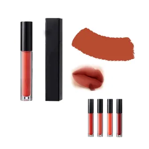 Velvet Matte Lip Glaze – Long-Lasting Satin Finish,Lightweight & Non-Sticky Liquid Lipstick for Smooth,Blurred Color Look (#724Dark red)
