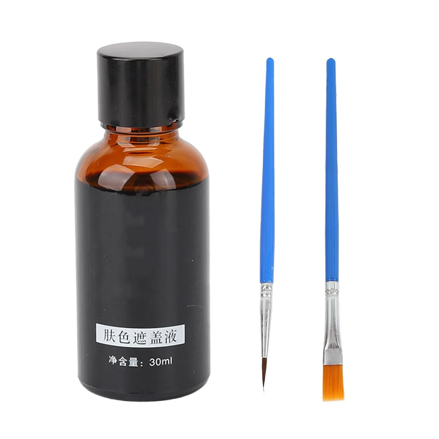 Vitiligo Covering Liquid, Skin Friendly Makeup Vitiligo Concealer Dropper Included Long Lasting for Home