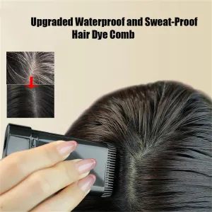White Hair Concealer Stick for Women, Waterproof and Sweat-Proof Carylook Hair Color Stick, 2-in-1 Convenient HairColor Touch-Up Sticks with Comb Quick and Easy Coverage (2PCS Brown)
