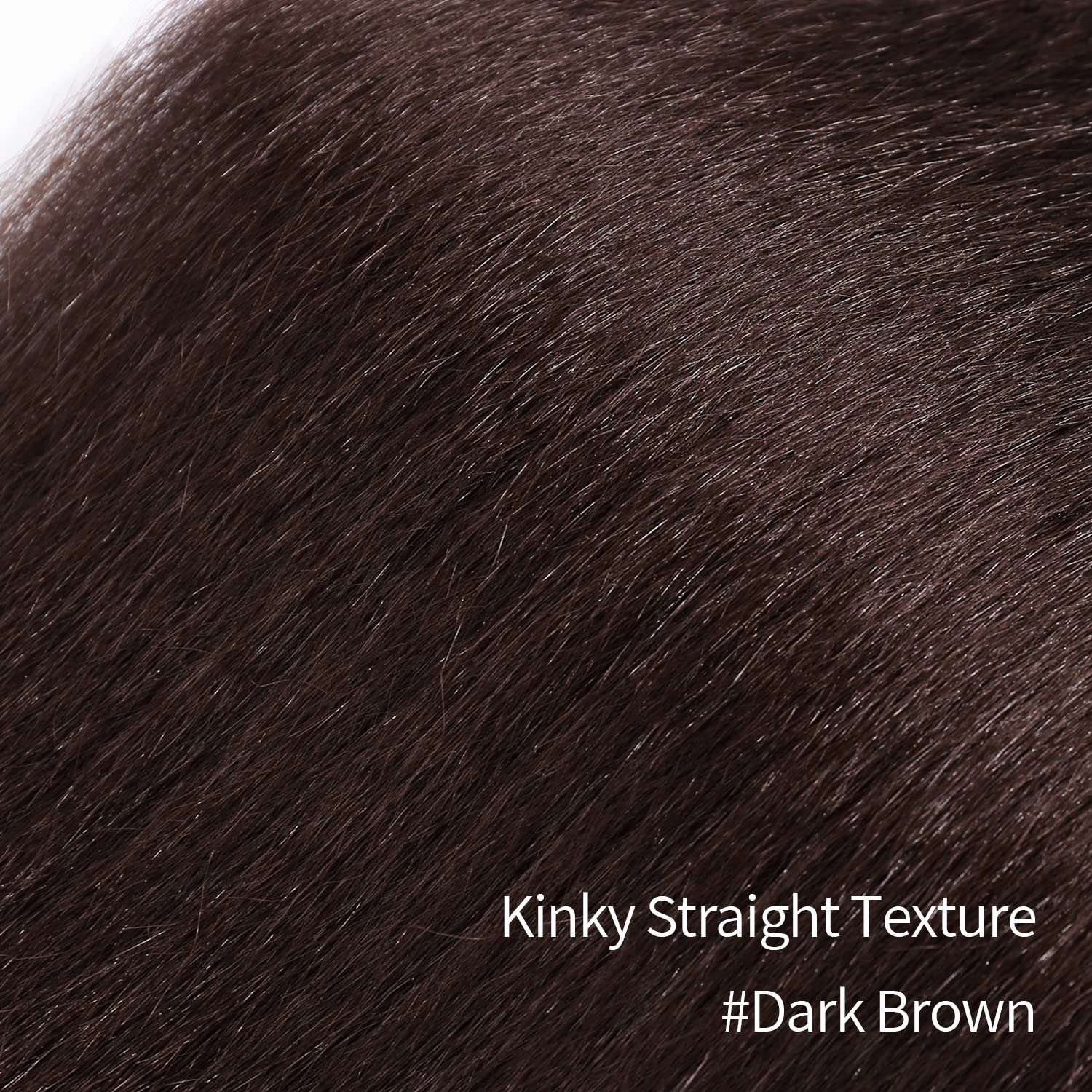 WIGNEE Kinky Straight Ponytail Wrap Around Long Ponytail Extension Natural Black Yaki Ponytail Extension for Black Women Pony Tails Hair Extensions (Dark Brown, 30 Inches)