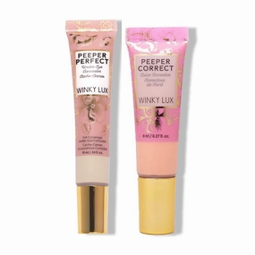 Winky Lux Peeper Perfect Under Eye Concealer (Fair) and Winky Lux Peeper Correct Peach Color Corrector