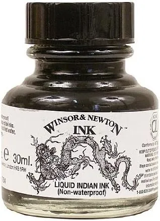Winsor & Newton Liquid Indian Ink 30 ml [PACK OF 2 ]